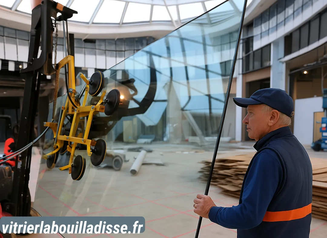 Remplacement de vitrine magasin La Bouilladisse